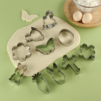 Ensemble de 10 emporte-pièces de Pâques en acier inoxydable-Moules à biscuits mignons sur le thème de Pâques pour les décorations de printemps de Pâques