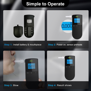 Xe an toàn phân tích khí Detector Cá Nhân Chuyên Nghiệp rượu breathalyzer phát hiện rò rỉ - Product Image 6