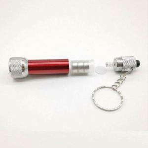 Mini lampe torche porte-clés promotionnelle de style sportif, durable, très vendue, avec logo personnalisé, 5 LED, en alliage d'aluminium - Product Image 4
