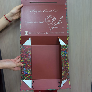 Biểu Tượng Tùy Chỉnh Sang Trọng Màu Đen Đóng Mở Hộp Với Gấp Đóng Cửa Từ Tóc Giả Mũ Quần Áo Hộp Quà Tặng Bao Bì Với Xử Lý - Product Image 6