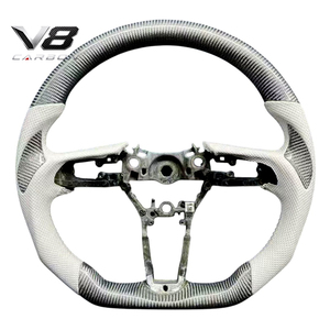 Volante de Fibra de Carbono Real V8carbon para <span class=keywords><strong>Abarth</strong></span> <span class=keywords><strong>124</strong></span> <span class=keywords><strong>Spider</strong></span> 348, Accesorios para Automóviles, Modificación de Piezas de Auto, Estilo Deportivo de Carreras, Personalizado - Product Image 5