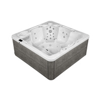 Spa moderne intelligent pour 6 personnes, intérieur/extérieur, avec jacuzzi, bain à remous