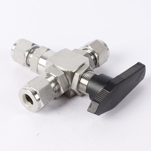 Van bi tay 3 ngã bằng thép không gỉ, ren ngoài, 6000PSI, thiết bị OEM - Product Image 3