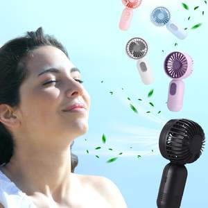 Mini Ventilador USB Recargable de Verano con Diseño de Macaron, Ventilador de Pestañas Eléctrico Portátil con Cordón - Product Image 5