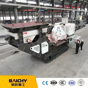 100 T/H Granite Limestone Track Mobile Stone Crushing Jaw Crusher Plant Crawler Mobile Jaw Rock Crusher Machine Price List