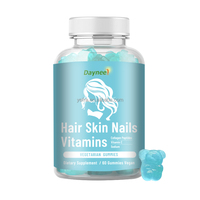 Gummies Beauté Cheveux Peau Ongles Biotine Vitamine Ours Gommeux Vegan pour Éclaircir la Peau et Complément Anti-Chute de Cheveux