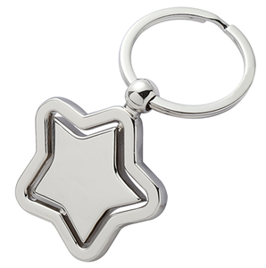 Wholesale Metal Custom Luxury Sublimation Metallic Keychain Customize House Shape Gold Souvenirs Metal Keychain - Product Image 1