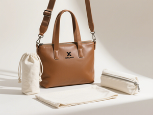 Borsa per Pannolini Personalizzata OEM in Pelle Vegana per Neonati, Borsa da Viaggio per Genitori e Mamme - Product Image 2