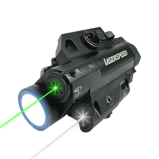 Laserspeed Green & IR Dual Beam Laser Sight with Flashlight Combo