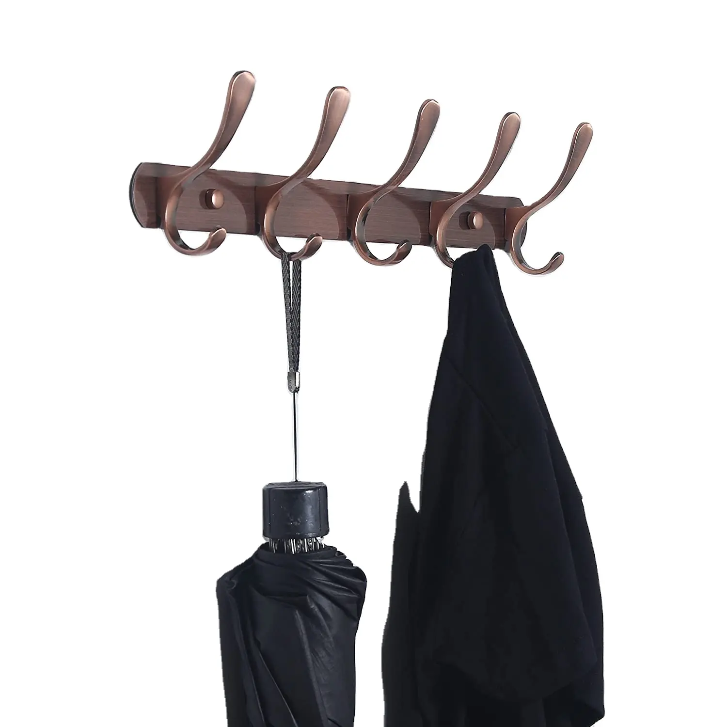 Wand menge Robuste Wandhaken-Rack-Schiene zum Aufhängen von Mantel, Jacke, Kleidung, Hut