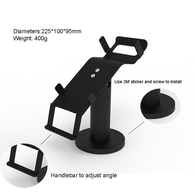 Universal Terminal Pos Bracket Credit Card Display Stand Adjustable Swivel Bracket Fixing Bracket