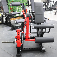 Machine de presse de jambe assise commerciale avec boucle de jambe chargée par plaque et extension-équipement de force de gymnastique multifonctionnel 3-en-1