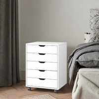 Meuble de bureau moderne en bois MDF Tiroir mobile Armoire de stockage de fichiers modulaire pour bureau