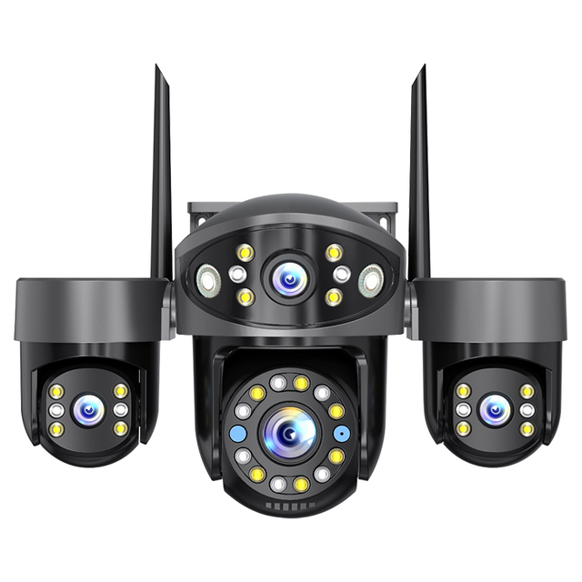 Wistino V380pro 4G Security Camera 12V Power Supply 35 Lights Camara De Seguridad Para Exterior Floodlight WiFi Camera