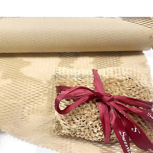 Honeycomb Paper Cushioning <strong>Wrap</strong> for Moving House Kraft Packing Paper for Gift Breakables As <strong>Bubble</strong> <strong>Wrap</strong> <strong>Roll</strong> Alternative - Product Image 4
