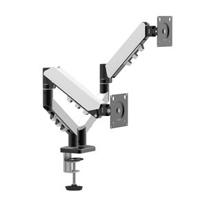 Charmount xoay có thể điều chỉnh VESA màn hình trắng 2 cánh tay 32 inch Bàn Chủ kép gắn màn hình cánh tay - Product Image 4