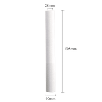 Purificateur d'eau industriel et domestique, filtre à fibres PP 20 pouces, cartouche de remplacement de sédiments 5 microns 10 microns, haute efficacité