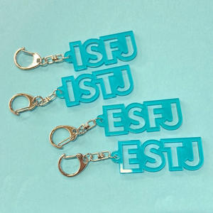 MBTI16 Type <span class=keywords><strong>Personnalité</strong></span> Porte-clés Pendentif Lettre Acrylique I Person E Person Sac à Dos Pendentif - Product Image 4
