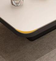 Table basse rectangulaire en marbre véritable pour salon, combinaison pour petit appartement, table basse en ardoise de luxe italienne