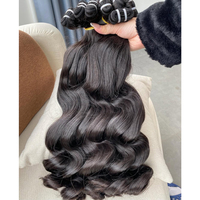 Extensions de cheveux vierges vietnamiens lisses, alignés, sans nœuds, à double trame, 100 % cheveux humains, sans mélange