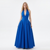 Robe longue d'été tendance 2026 en mousseline respirante à imprimé floral pour femme, idéale pour les vacances à la plage, style bohème, faible MOQ 5 pièces
