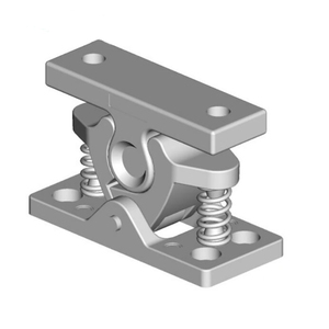 C818 अच्छी कीमत जस्ता मिश्र धातु फर्श कैबिनेट दरवाजा स्प्रिंग लोड रोलर कैच स्प्रिंग दरवाजा करीब - Product Image 5