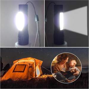 Vente en gros, nouveauté, promotion, mini lampe torche portable 2 en 1, cadeau promotionnel, lampe torche de poche en aluminium bon marché, rechargeable - Product Image 2