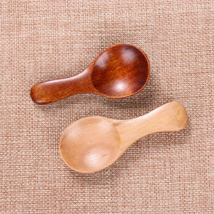 Offre Spéciale Mini Cuillères En Bois <span class=keywords><strong>10g</strong></span> Condiment Scoop Couverts pour Café Thé Sucre <span class=keywords><strong>Sel</strong></span> Cuisine Cuisine Gadgets - Product Image 1