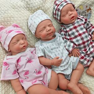 Muñeca <span class=keywords><strong>Reborn</strong></span> Realista de 16-22 Pulgadas, Muñecas <span class=keywords><strong>Reborn</strong></span> de Piel Morena, Juguete Suave, Anatómicamente Correctas, con Boca Abierta, para Coleccionistas - Product Image 2