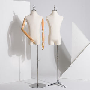 Maniquí <span class=keywords><strong>de</strong></span> <span class=keywords><strong>costura</strong></span> <span class=keywords><strong>de</strong></span> espuma para hombre <span class=keywords><strong>de</strong></span> medio cuerpo, soporte para la parte superior del cuerpo, ropa <span class=keywords><strong>de</strong></span> vestir, maniquí con busto <span class=keywords><strong>de</strong></span> tela <span class=keywords><strong>de</strong></span> mano <span class=keywords><strong>de</strong></span> madera para sastres - Product Image 1