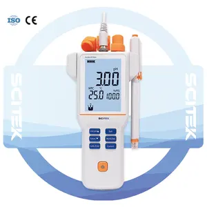 SCITEK laboratory pH Meter Up to 3 Calibration Points Portable pH Meter