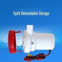 Pompe submersible 12V 24V CC pour eaux usées 1500GPH 2000GPH, pompe de cale marine pour eau salée pour bateaux et l'industrie automobile