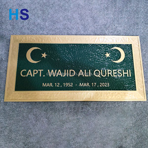 <span class=keywords><strong>Plaque</strong></span> commémorative personnalisée Hongsen en aluminium de 10 mm, marqueur de tombe, <span class=keywords><strong>plaque</strong></span> de pierre tombale pour cimetière, enterrement en extérieur - Product Image 4