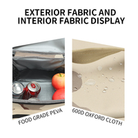 Sac isotherme portable de 15 L en tissu Oxford pour le camping en plein air, pique-nique, boissons, nourriture, canettes de bière, pique-nique