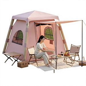 Tente Cabine <span class=keywords><strong>Gonflable</strong></span> Rose Personnalisée OEM avec <span class=keywords><strong>Auvent</strong></span> Avant, Protection UV Imperméable, Fournisseur d'Usine en Gros - Product Image 1