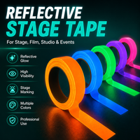 Pita Fotoluminesen UV Warna-warni untuk Pertunjukan Panggung, Konser, Produksi Film, Pameran oleh Radium Night Glow Tape