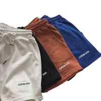 2023 nouveautés logo personnalisé sueur essentiel fitness course respirant gym 100% coton cordon shorts pour hommes