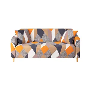 Aangepaste Multi-Kleur Super Zachte Stretch Materiaal Groothandel Geweven Sofa Cover En Hoes