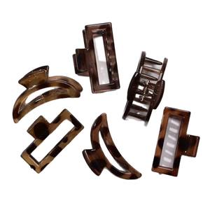 Pince à cheveux unisexe en plastique, design carré, série de couleurs automne-hiver, haut de gamme, pour <span class=keywords><strong>frange</strong></span> et demi-chignon, usage quotidien, vente chaude - Product Image 5