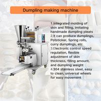 Ligne d'équipement commerciale pour la fabrication de raviolis avec coupeur à bol, mélangeur à pâte et machine automatique de formage de raviolis