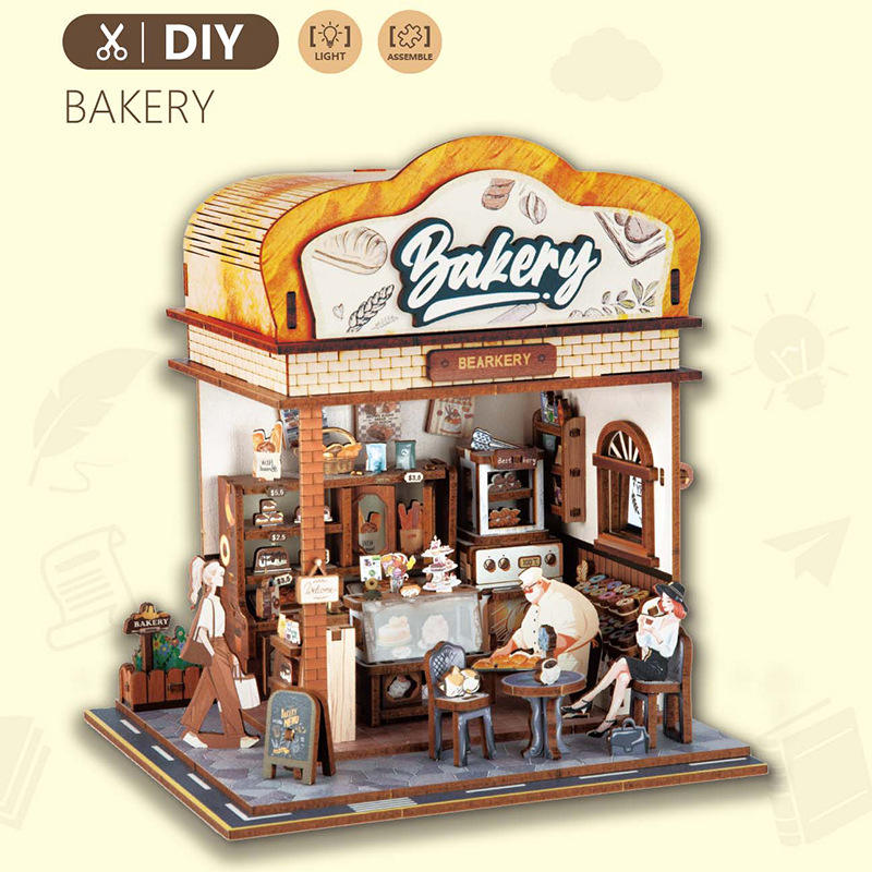 68073-3d wooden puzzle-street view