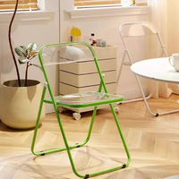 Chaise pliante transparente portable moderne pour les événements extérieurs de mariage de café de restaurant d'hôtel d'école