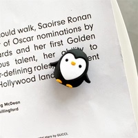 Protector de Cable en forma de pingüino para auriculares, organizador de Cable de datos con dibujos animados de animales