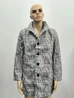 Jaket Pria Gaya Koboi Musim Gugur Musim Dingin, Mantel Kasual Hangat Lengan Panjang, Pakaian Luar Bergaya, Overcoat Modis Grosir Musim Gugur