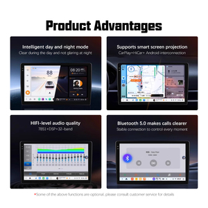 Đôi Din Xe Android 2 đài phát thanh máy nghe nhạc <span class=keywords><strong>7</strong></span>/9/10/10.33/13.1 <span class=keywords><strong>inch</strong></span> 2K DSP OBD2 RGB autoradio âm thanh cho GPS Bảng điều khiển đảo ngược Viện trợ - Product Image 3