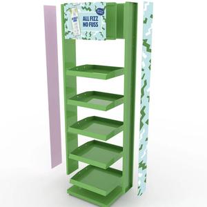 Bevis tùy chỉnh ép nhựa PVC Kệ hiển thị giá được sử dụng cho lon Soda hoặc lon bia trong siêu thị hoặc cửa hàng rượu - Product Image 5