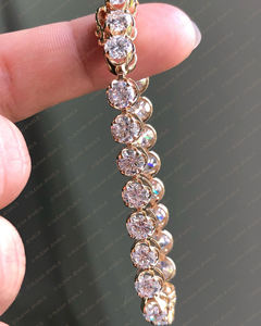 สร้อยข้อมือเทนนิสเงินแท้ 925 คุณภาพสูง ดีไซน์คลาสสิก ประดับเพชรโมอิสซาไนต์ทรงโซลิแทร์ 30 เม็ด น้ำหนัก 9.00 กะรัต เหมาะสำหรับใส่ไปงานปาร์ตี้ ของขวัญสุดพิเศษ - Product Image 4