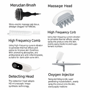 Hot 5 en 1 appareil de Diagnostic de la peau croissance des cheveux cuir chevelu Massage thérapie Machine follicule pileux Scanner dispositif analyseur de peau de cheveux - Product Image 5