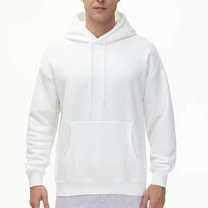 เสื้อฮู้ดผู้ชายไซส์ใหญ่ ผ้าฟลีซโพลีเอสเตอร์/คอตตอน ย้อมสีตัวเสื้อ แห้งเร็ว พิมพ์โลโก้ตามสั่ง ผลิตแบบ OEM แบรนด์ส่วนตัว - Product Image 1