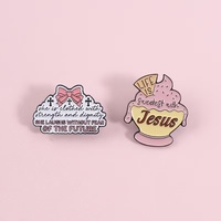 Broche rose en forme de crème glacée, mignonne, avec nœud de dessin animé, badge métallique, accessoire de mode, vente en gros transfrontalière
